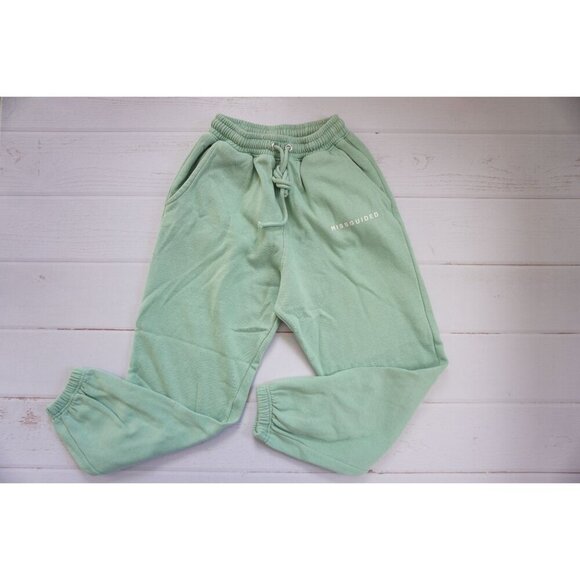 Misguided Petite Jogger Tapered Elastic Drawstring Sweatpants, Size 0P - Picture 1 of 7